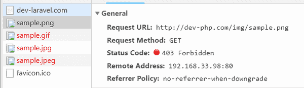 HTTP ステータスコード 403
