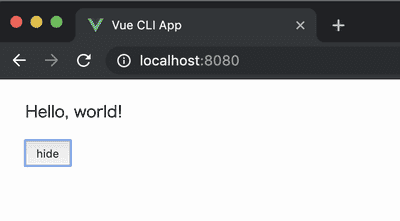 transition コンポーネントによるフェードイン・フェードアウト