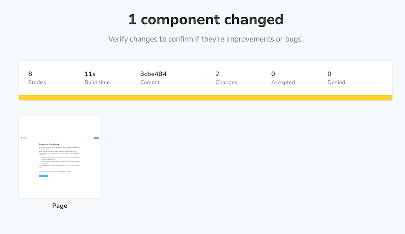 1 component changed