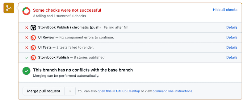 github ci 上でエラーにできる