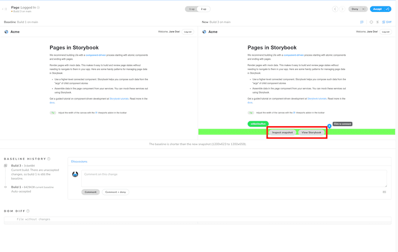 storybookへのリンク
