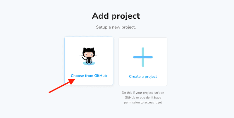 Github Project を選択