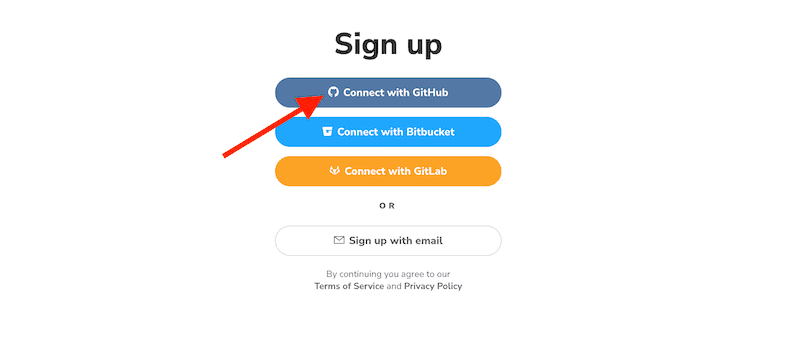 githubアカウントでサインアップ