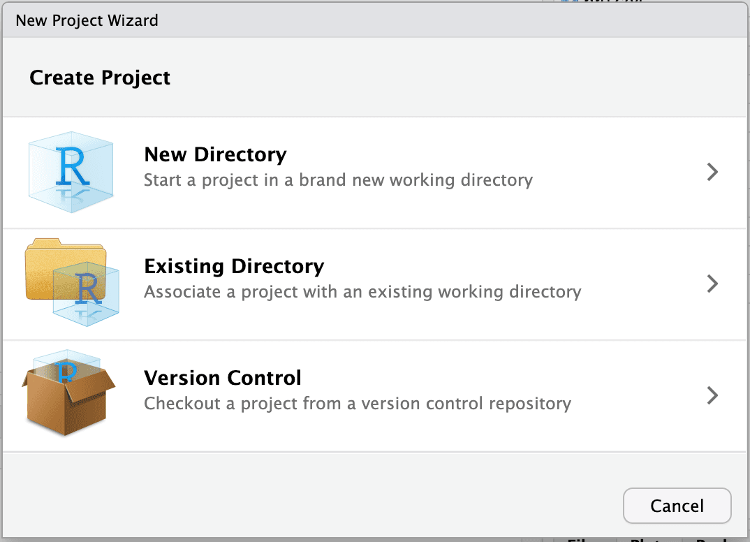 New Project ウィザードを開く