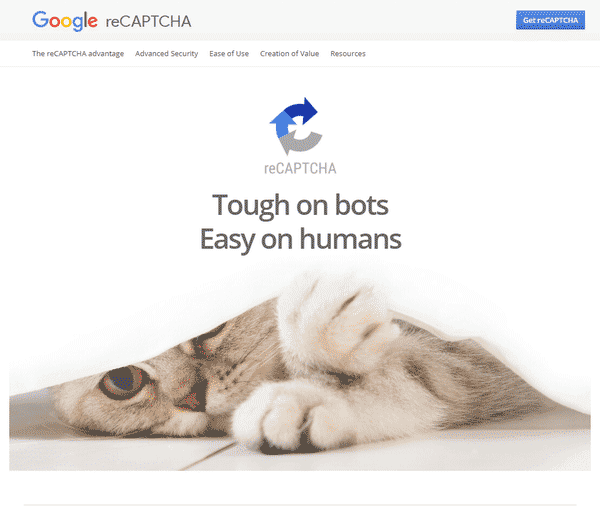 reCAPTCHA オフィシャルサイト