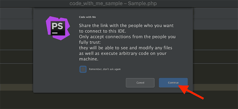 ペアプロ招待リンクの作成前の確認画面