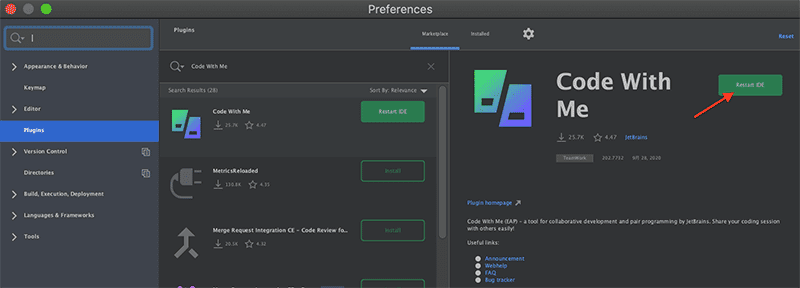 PhpStorm を再起動