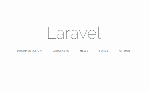 Laravel 初期ページ