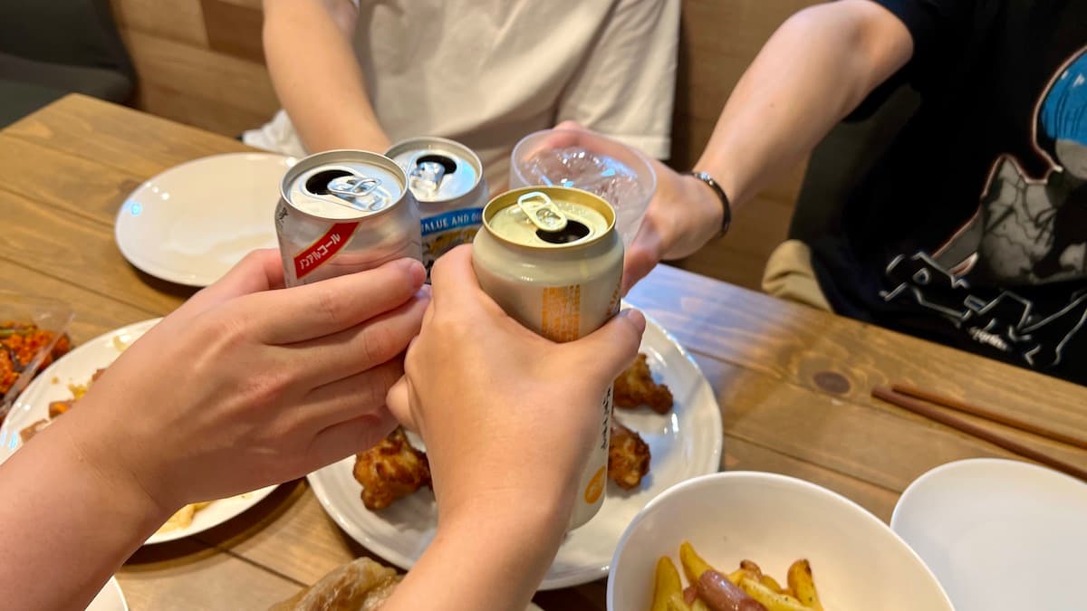 みんなで乾杯